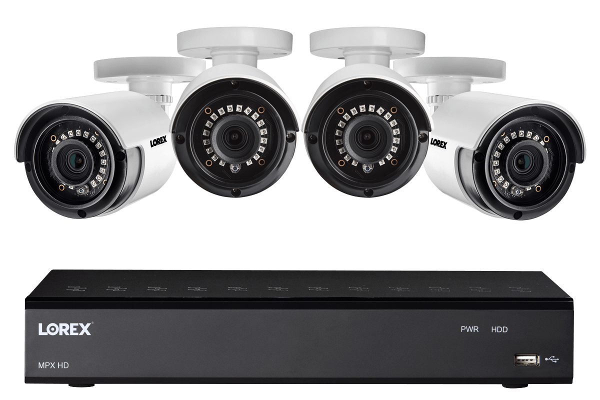 HD Security Camera System with four 