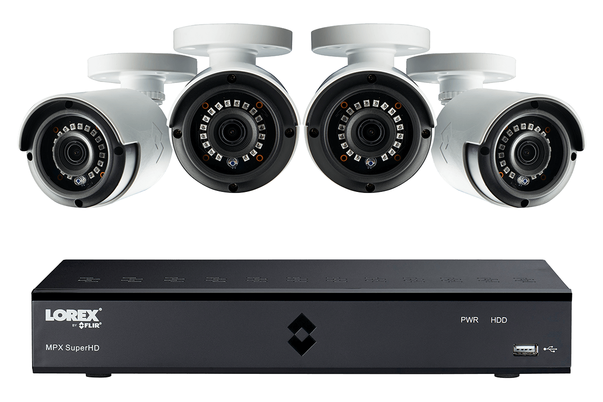 4MP Super HD 4 Channel Security System 