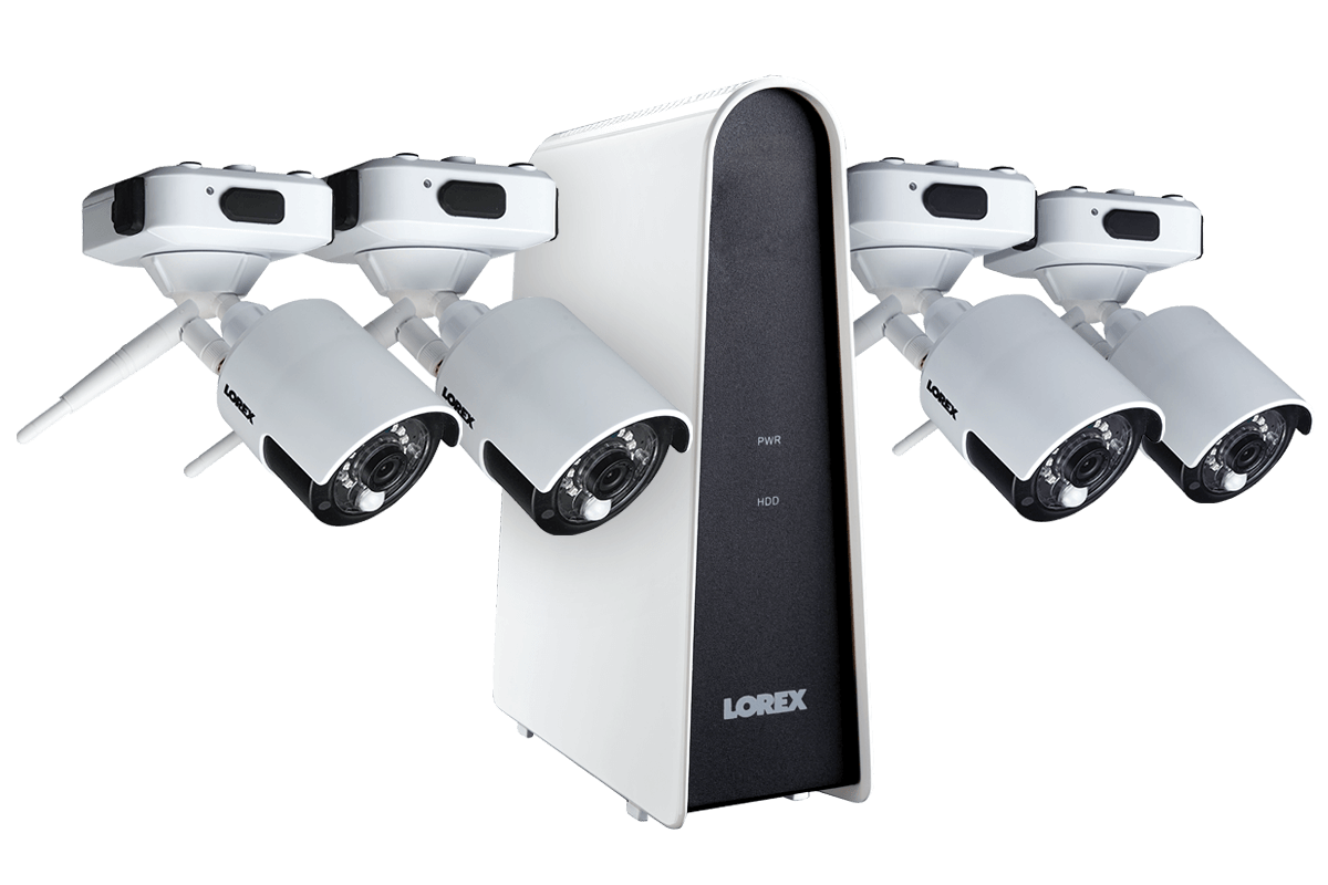 Wire-Free Security Camera System with 4 