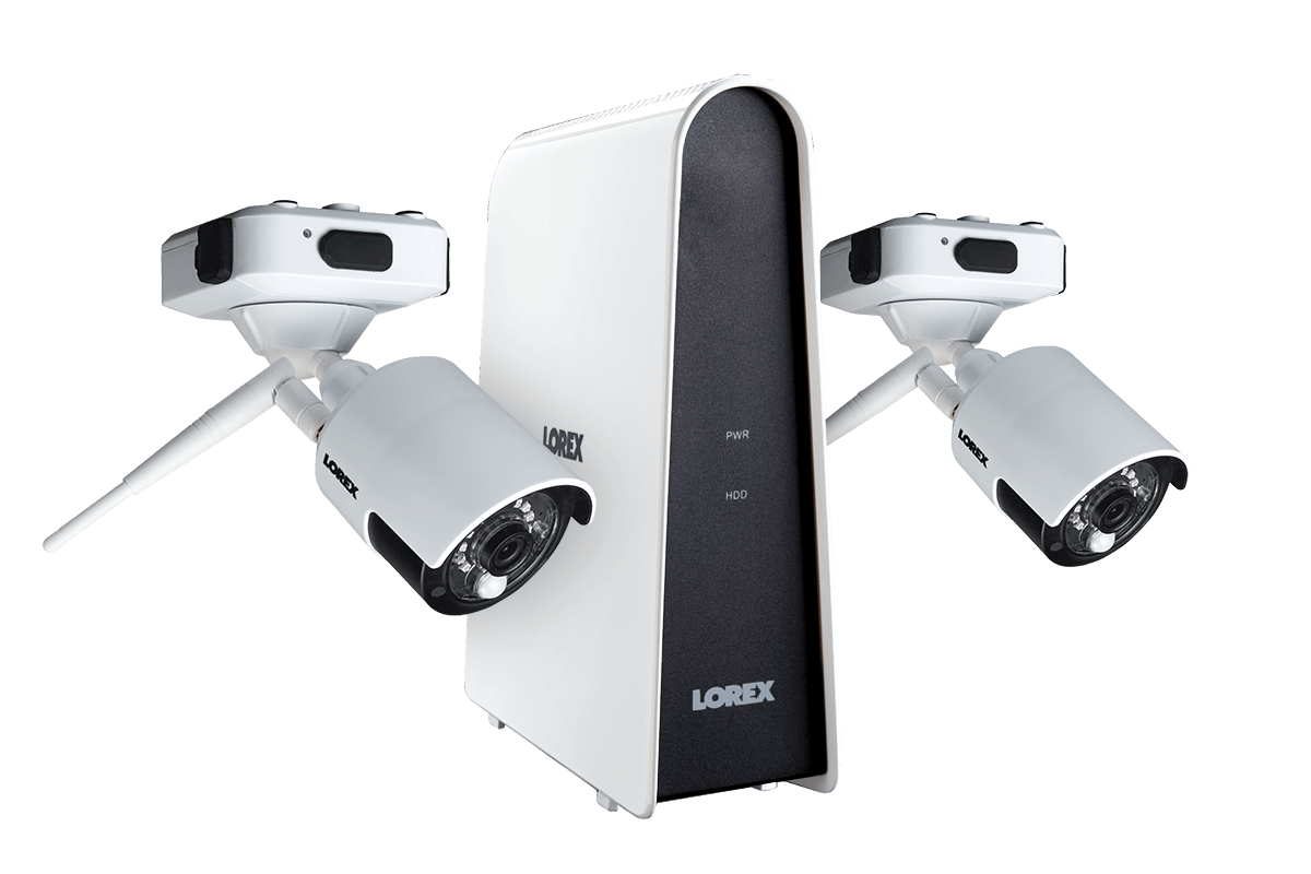 Wire-Free Security Camera System with 2 