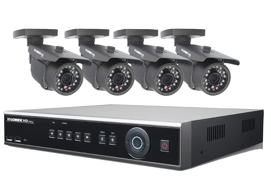 HD Security Camera System with 4 High 