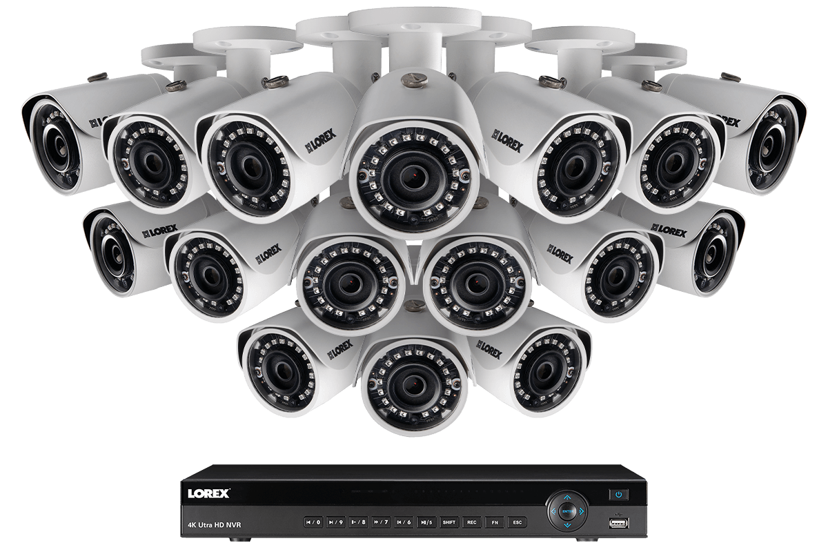 Camera System with 16 Channel NVR 