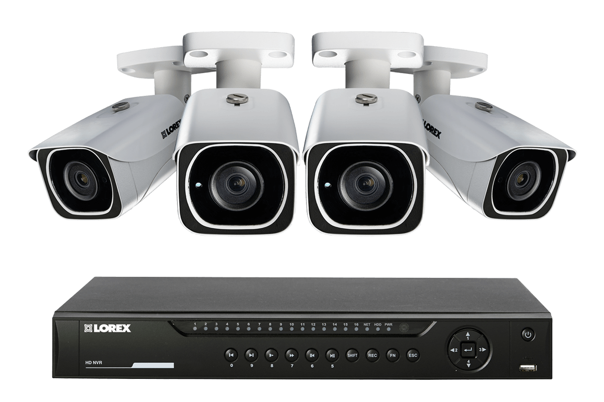 IP Camera System with 4 Ultra HD 4K 
