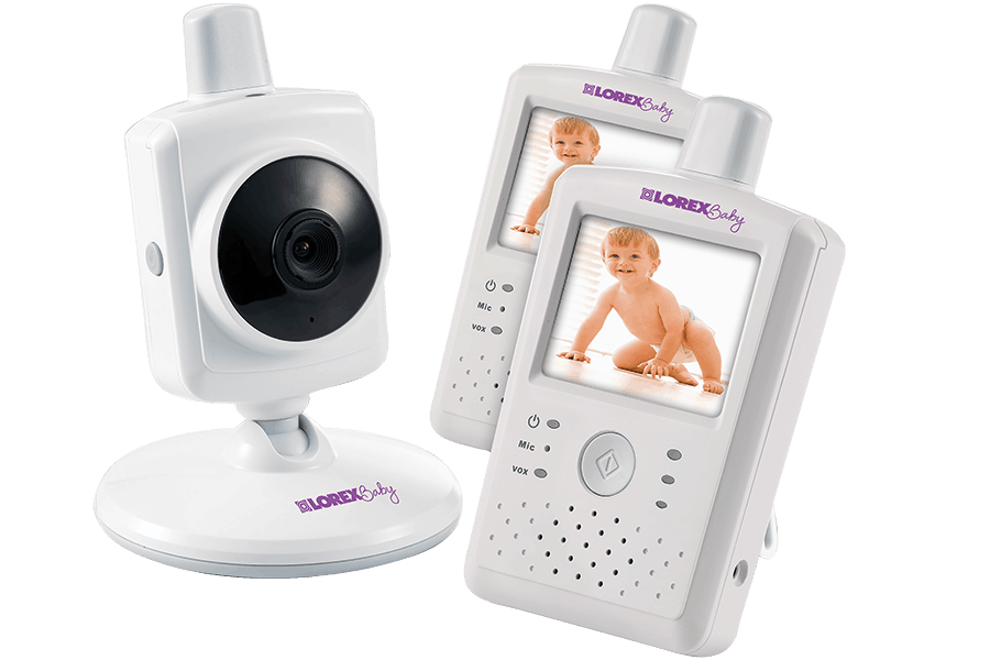 split screen baby monitor with two cameras