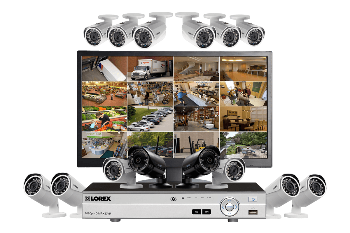 cctv system with monitor